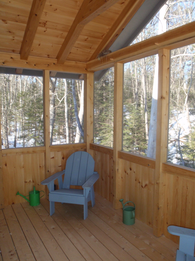 Timber Frame Screen Porch - Black Dog Timberworks