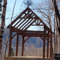 12' x 16' timber frame cabin